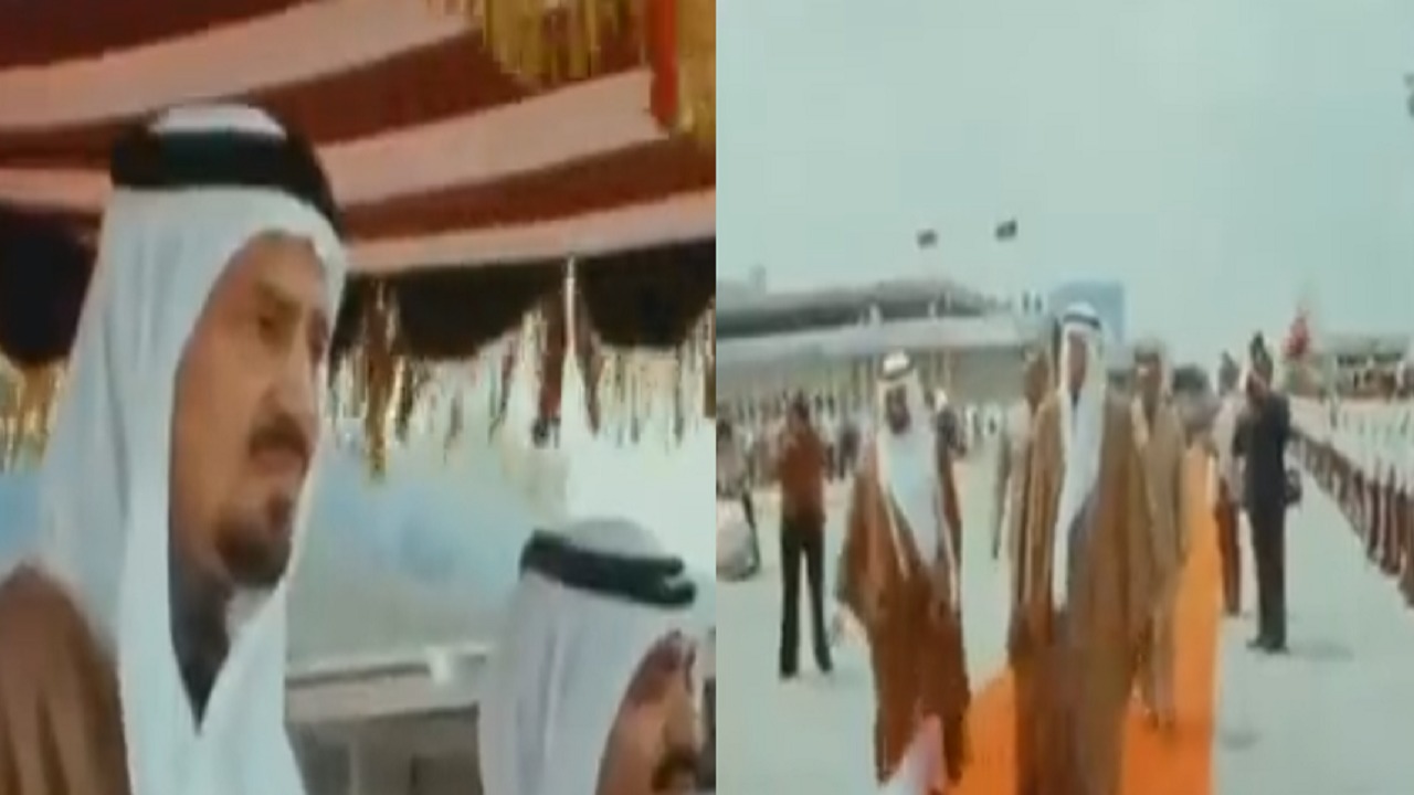 لقطات نادرة من زيارة الملك خالد بن عبدالعزيز إلى قطر