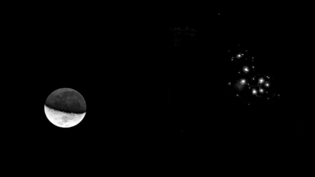 &#8220;فلكية جدة&#8221; ترصد اقتران القمر بعنقود نجوم الثريا بسماء المملكة