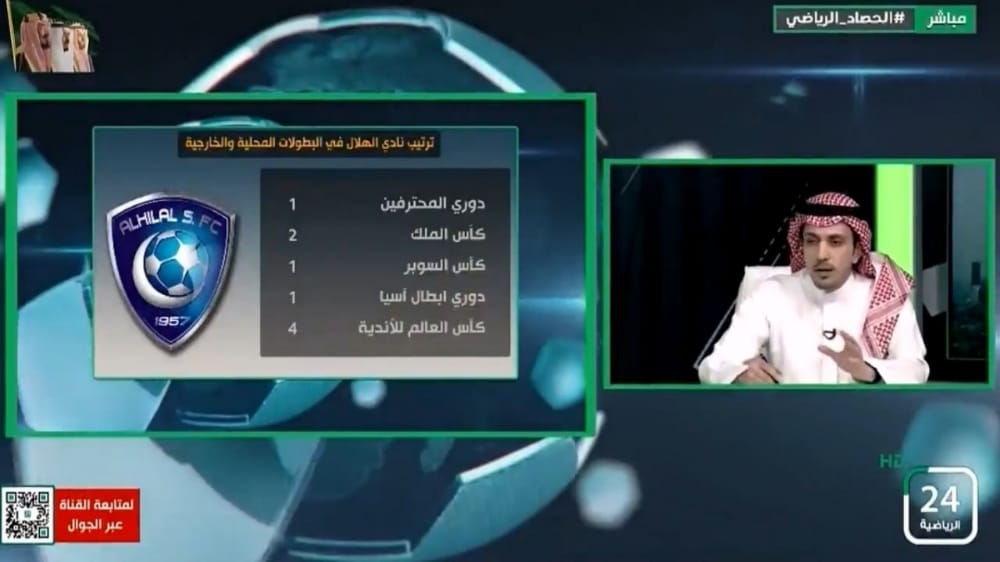 عبدالعزيز الزلال: الهلال هو من يصعد المنصات وهم يدورون في نفس المربع