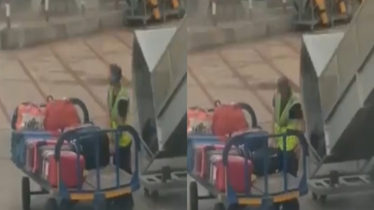 بالفيديو.. موظف يسرق حقائب الركاب بمطار هيثرو