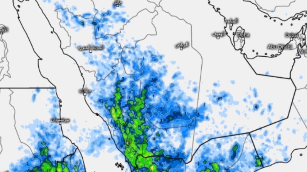&#8220;المسند&#8221;: هطول أمطار متفرقة على جازان ونجران وعسير