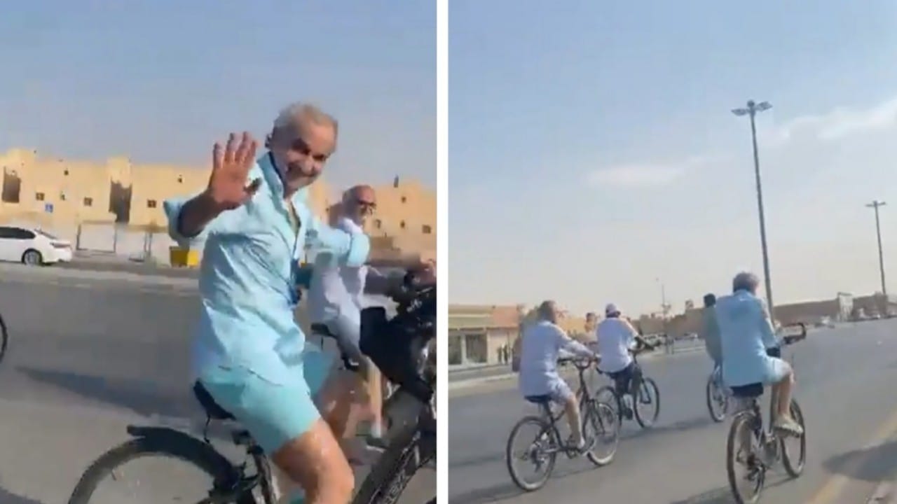 شاهد.. الأمير الوليد بن طلال يقود دراجة هوائية في أحدث ظهور له