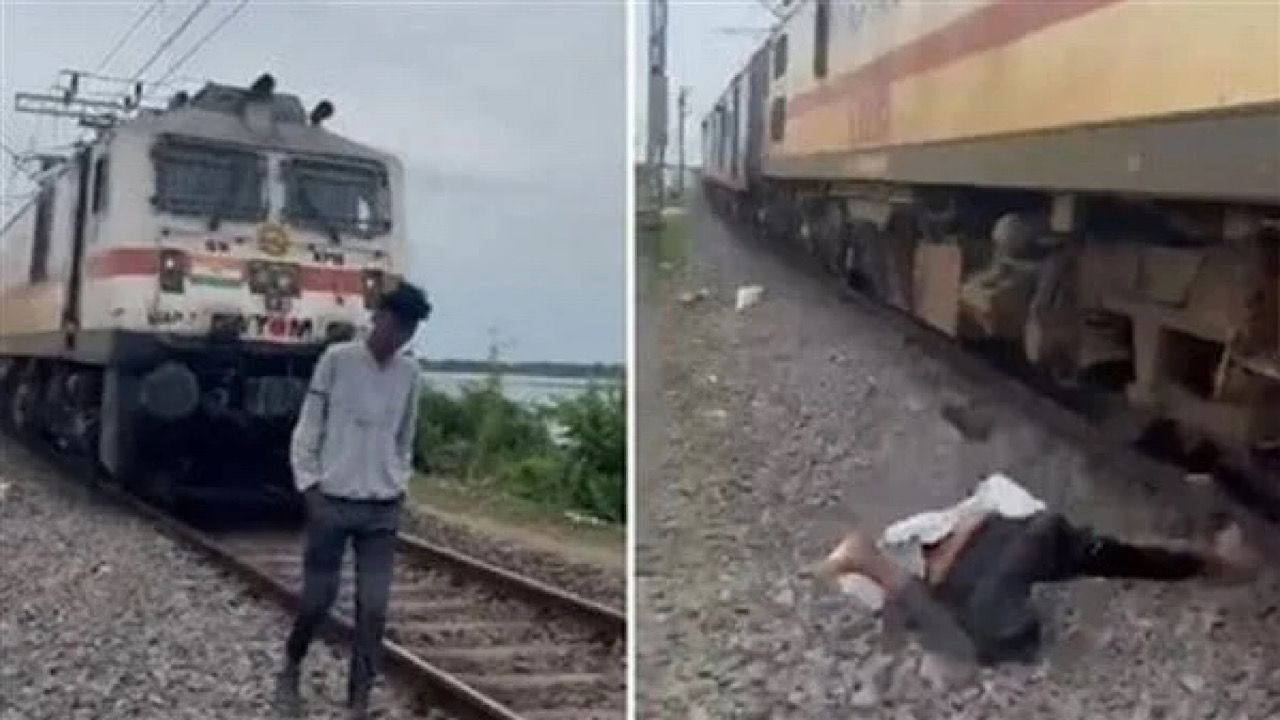 شاهد .. قطار يطيح بشاب أثناء التقاطه مقطع فيديو