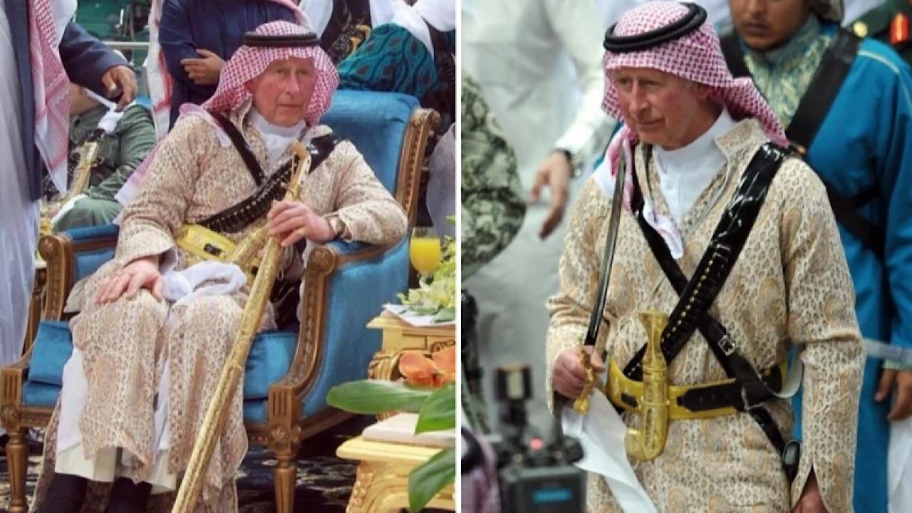 مقطع فيديو يوثق مشاركة الملك تشارلز في العرضة السعودية