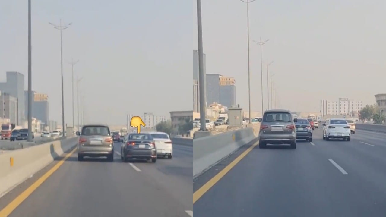بالفيديو.. سائق يقود مركبته بتهور ويراوغ بخطورة وسط الازدحام