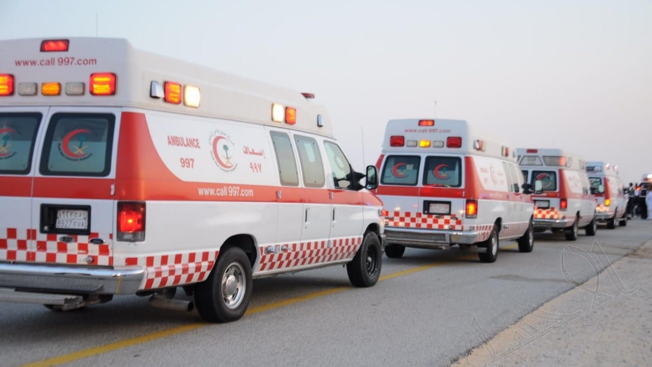 إصابة 27 شخص إثر حادث باص ساحل مكة