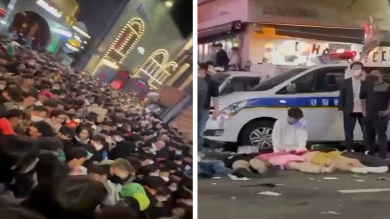 بالفيديو.. وفاة 146 شخصا في حادث تدافع أثناء الاحتفال بالهالوين بكوريا الجنوبية
