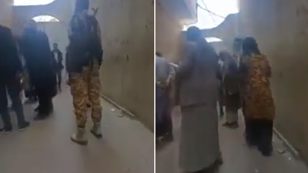 بالفيديو.. أكاديمية يمنية تواجه مسلحي الحوثي الإرهابي أثناء اقتحامهم منزلها لإخراجها بالقوة
