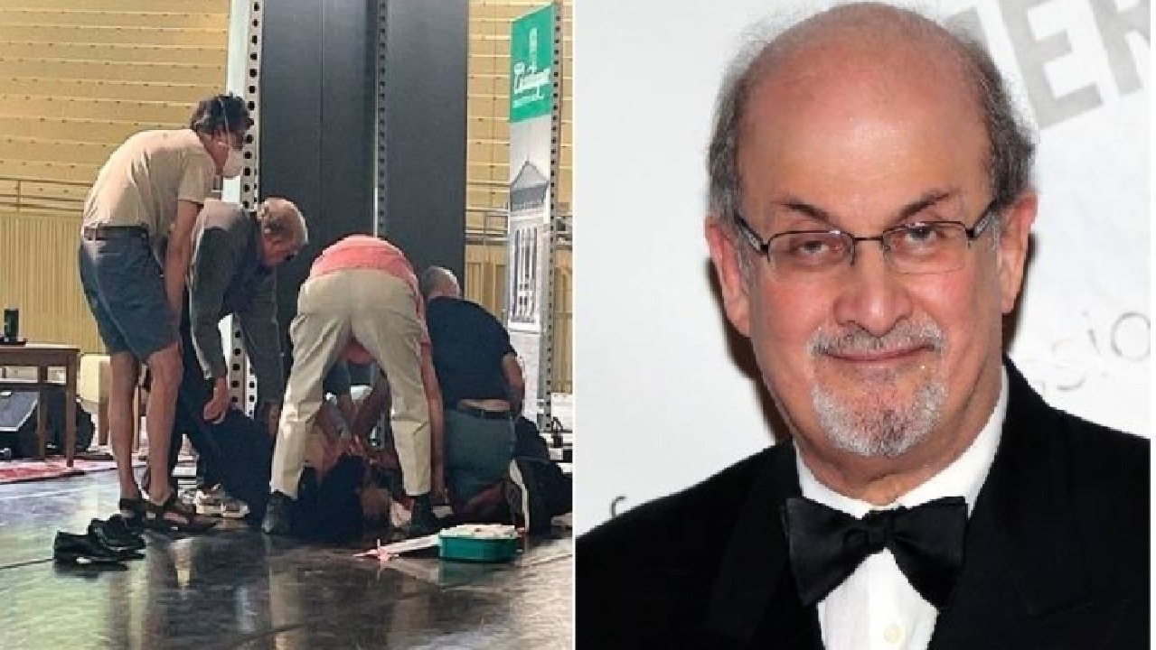 سلمان رشدي يفقد إحدى عينيه ويديه بعد الهجوم السكيني