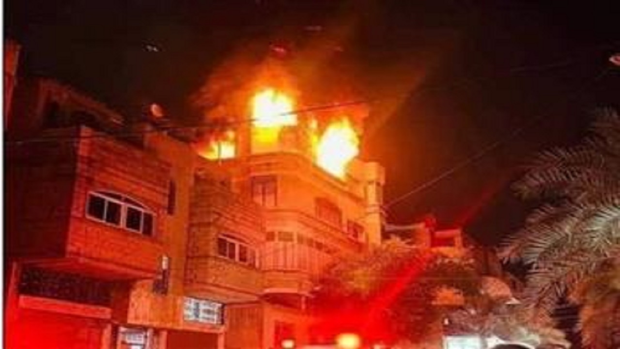 فرحة تتحول لفاجعة..وفاة 21 فلسطينياً بينهم 7 أطفال جراء حريق