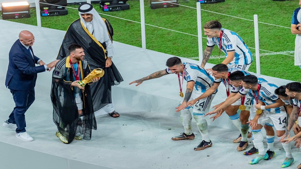 شاهد.. فرحة لاعبي الأرجنتين بعد فوزهم بلقب كأس العالم