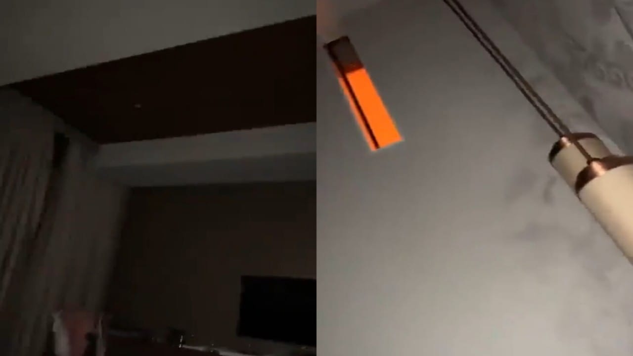 بالفيديو.. لحظات مرعبة يوثقها شخص مع الزلزال داخل غرفته بأحد فنادق تركيا