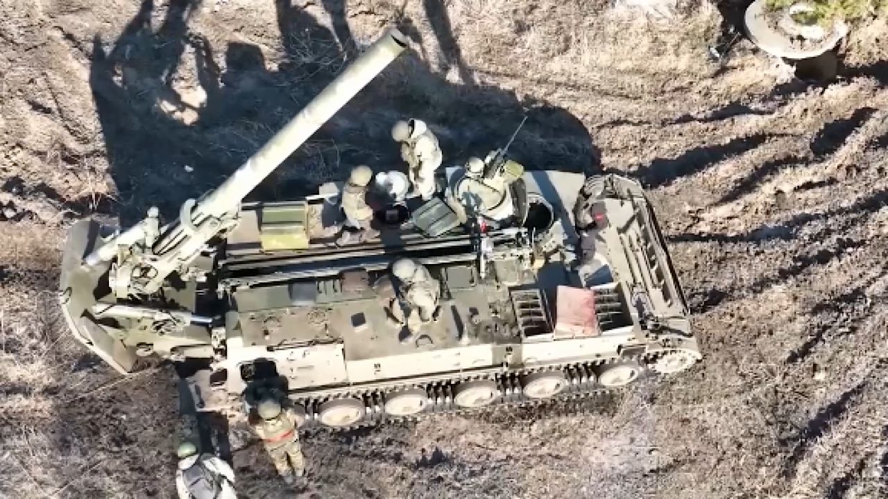 مدافع &#8220;توليب&#8221; تستهدف أهدافا أوكرانية بقذائف من العيار الثقيل ( فيديو)