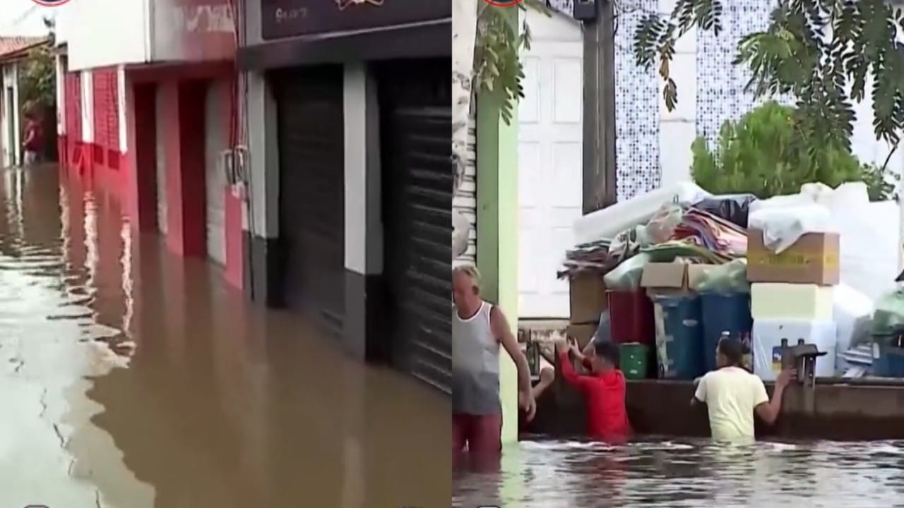 بالفيديو.. فيضانات عارمة تغرق أحياء بأكملها في البرازيل