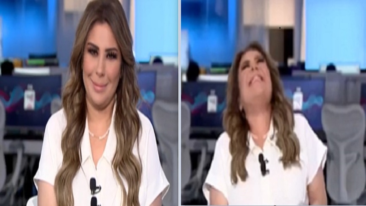 مذيعة العربية تدخل في نوبة ضحك على الهواء (فيديو)