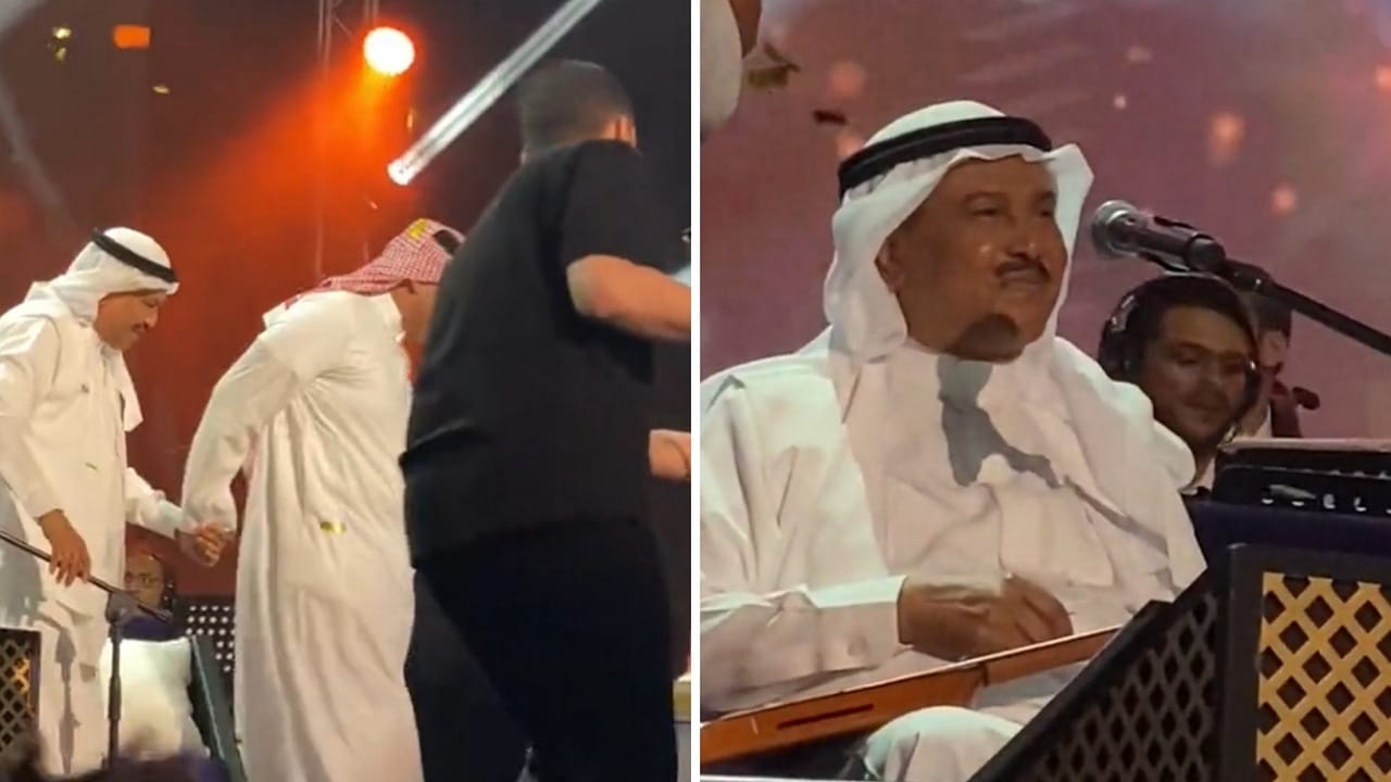 محمد عبده يحتفل بيوم ميلاده على مسرح جازان بين جمهوره &#8211; فيديو