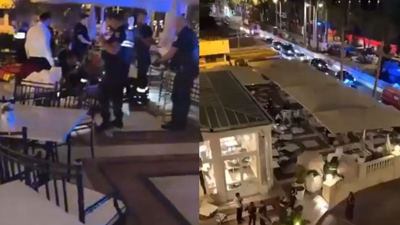 لحظة سقوط مواطن سعودي من الطابق السادس أثناء تواجده في فرنسا .. فيديو